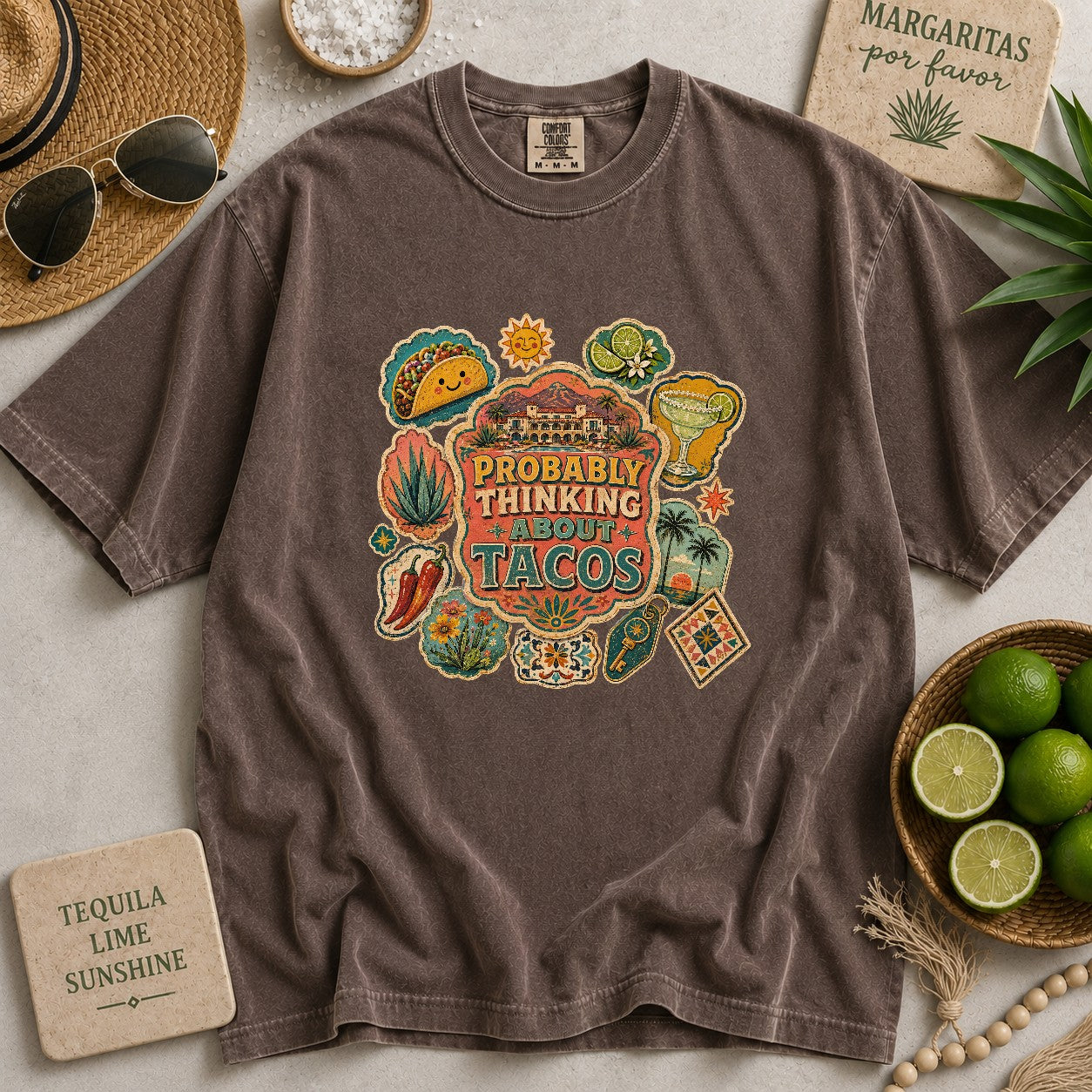 Probably Thinking About Tacos T-shirt