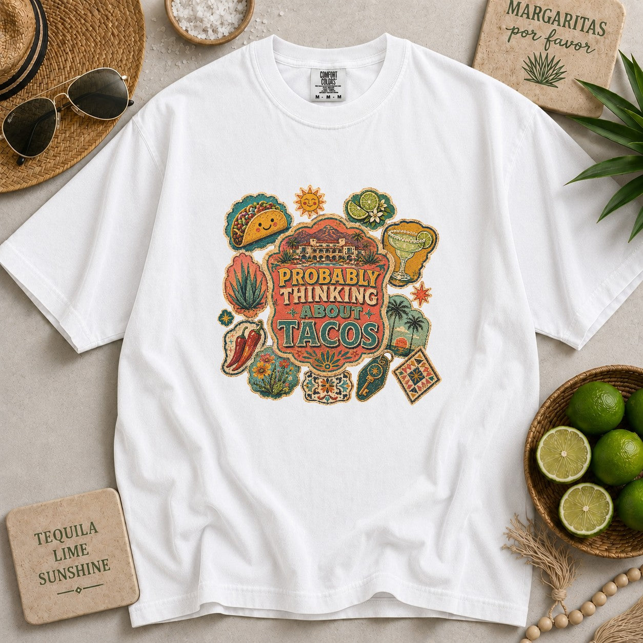 Probably Thinking About Tacos T-shirt