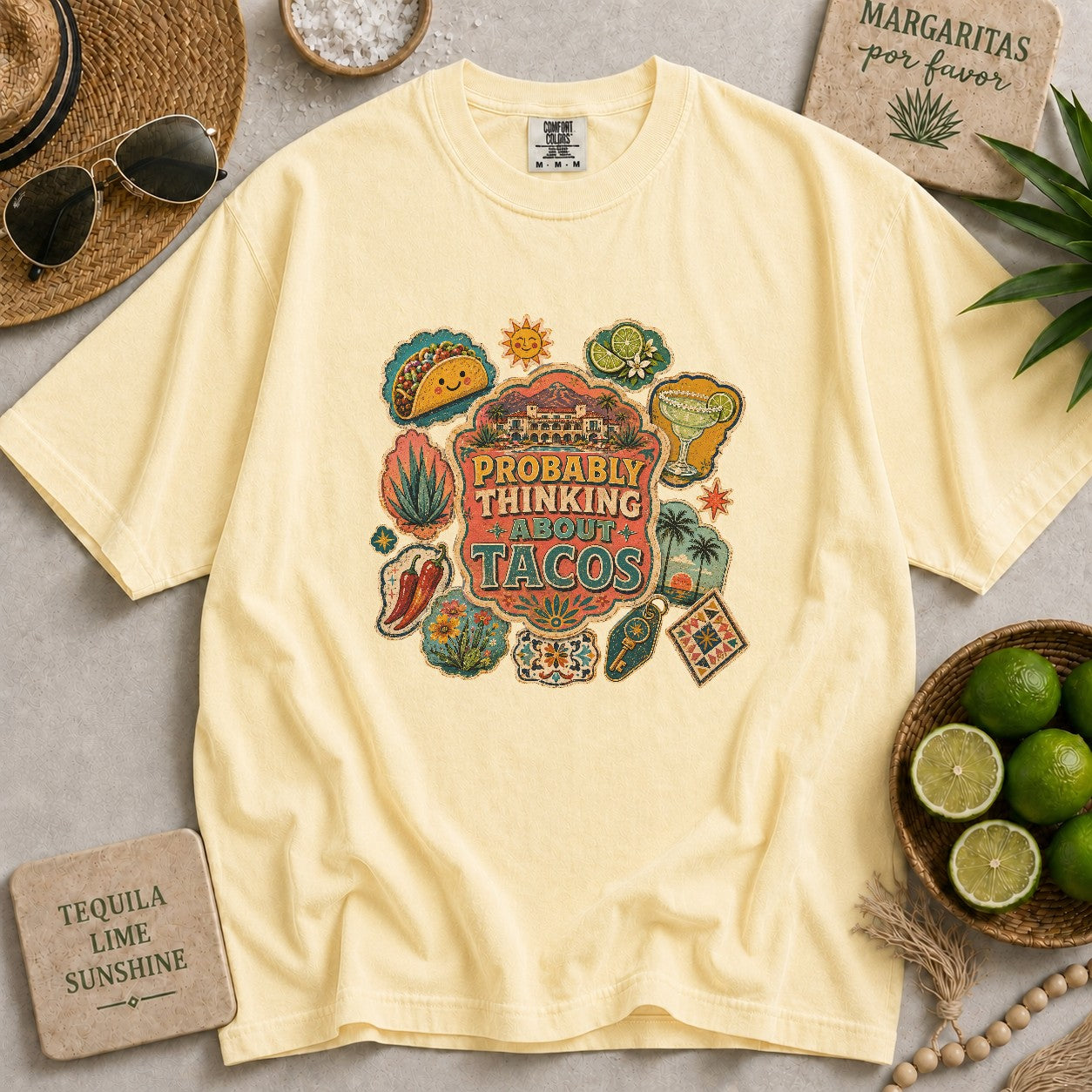 Probably Thinking About Tacos T-shirt