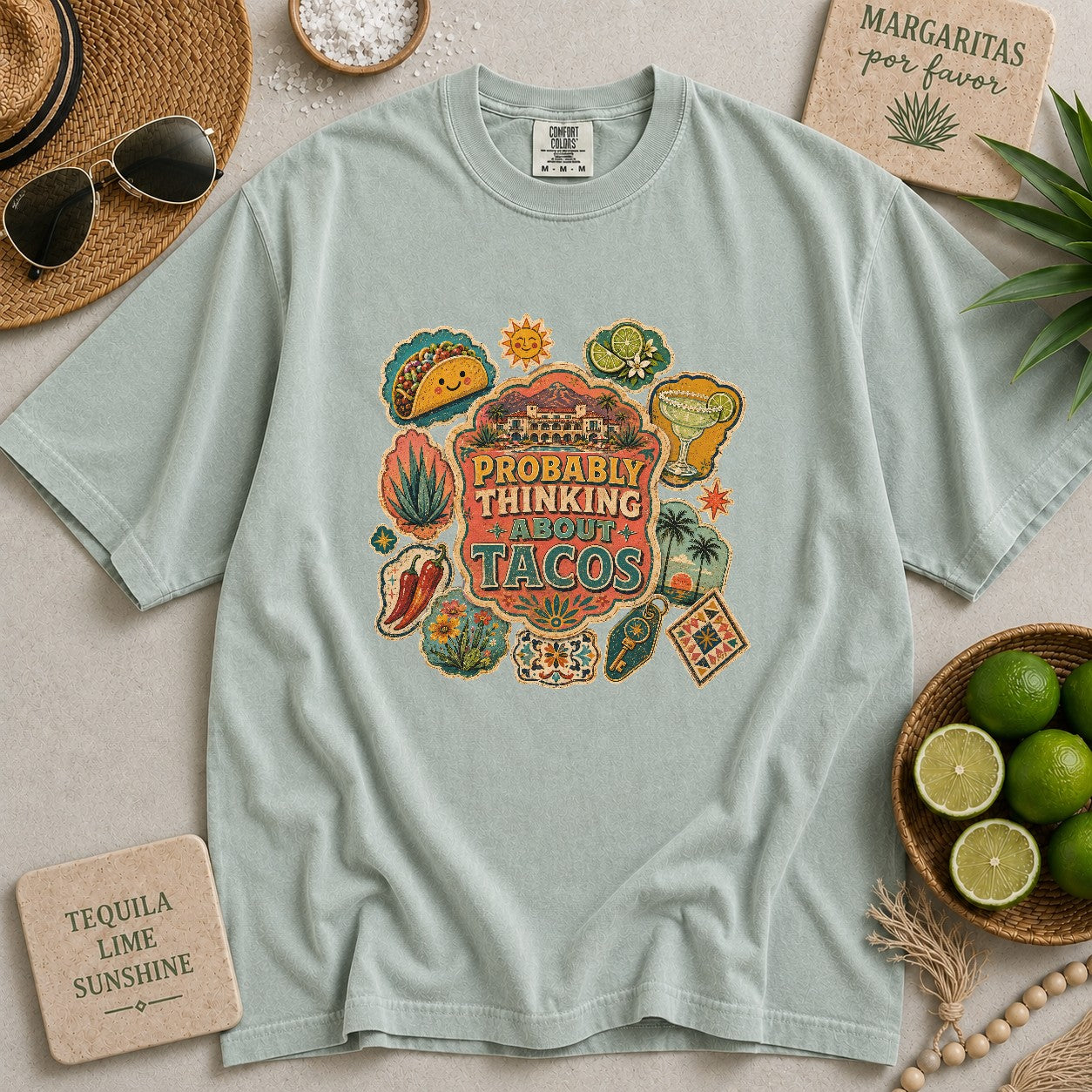 Probably Thinking About Tacos T-shirt