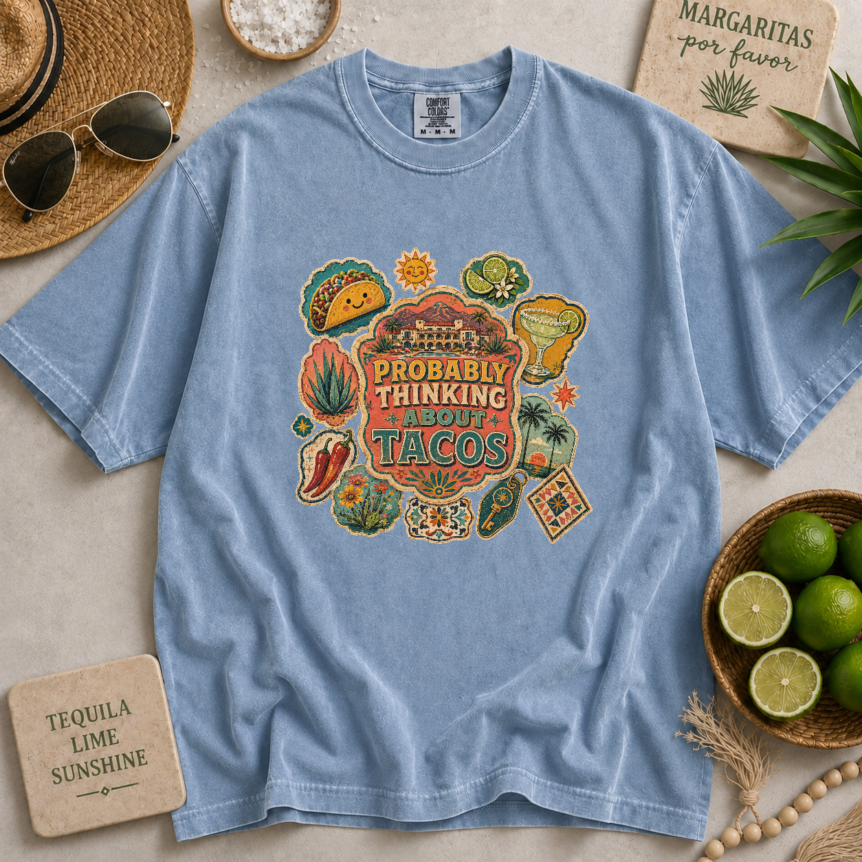 Probably Thinking About Tacos T-shirt