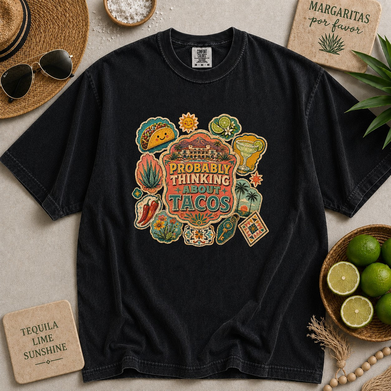 Probably Thinking About Tacos T-shirt