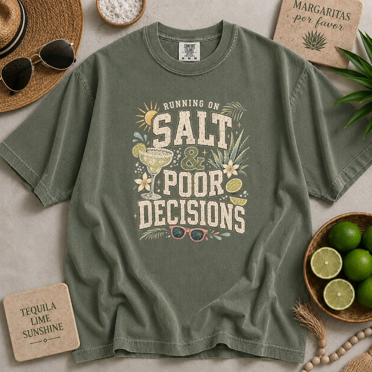 Running On Salt and Poor Decisions T-shirt