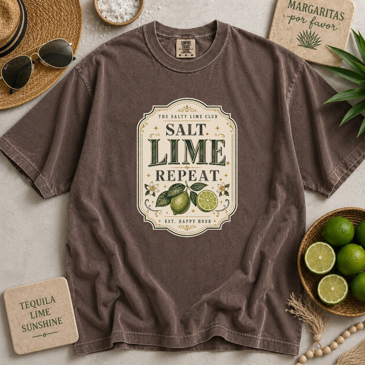 Salt Lime Repeat T-shirt
