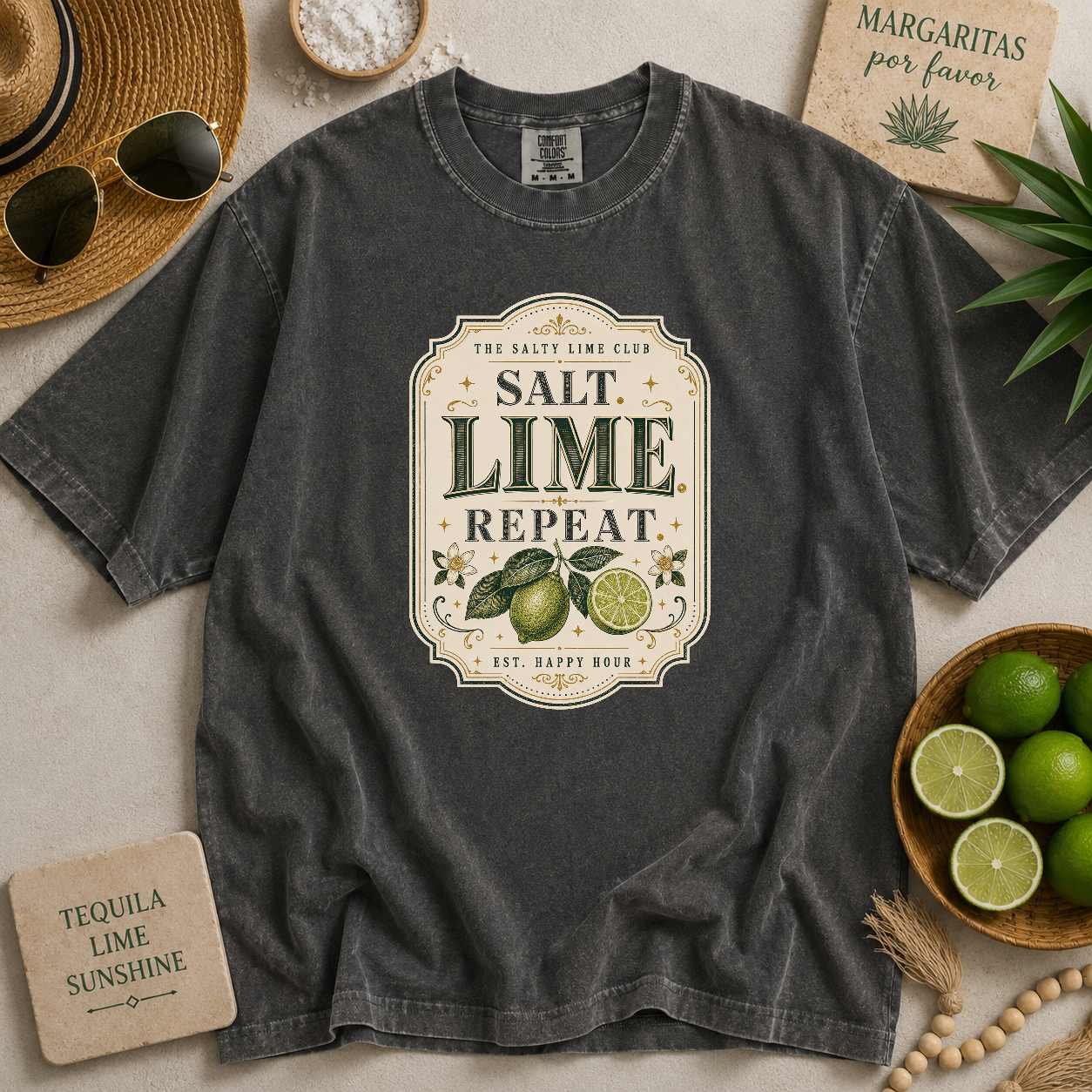 Salt Lime Repeat T-shirt