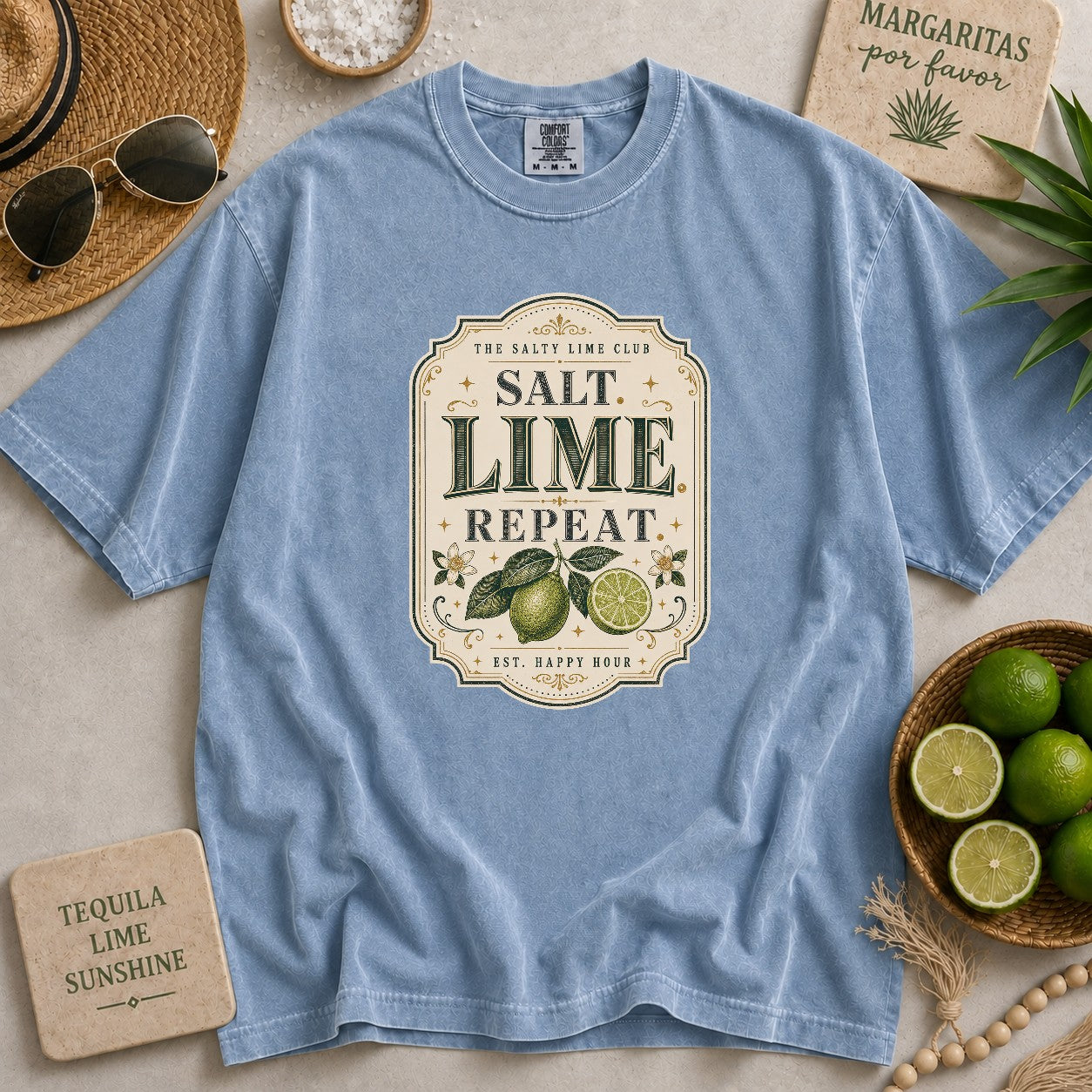 Salt Lime Repeat T-shirt