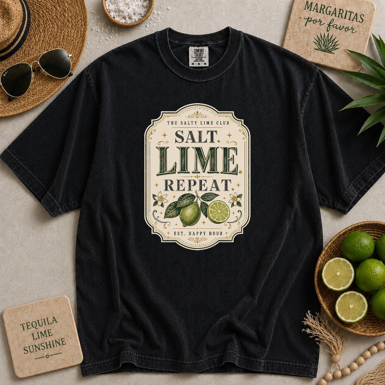 Salt Lime Repeat T-shirt