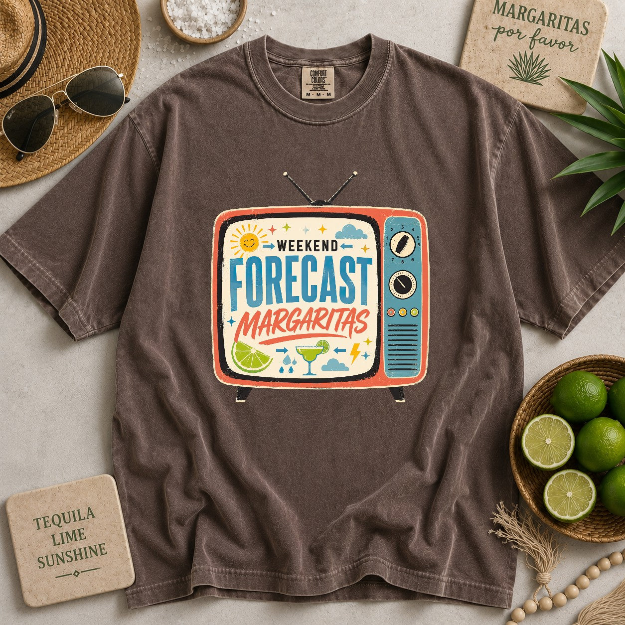 Weekend Forecast Margaritas T-shirt