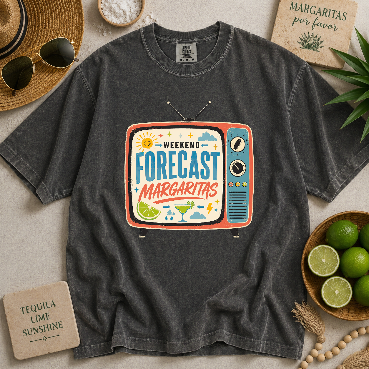 Weekend Forecast Margaritas T-shirt