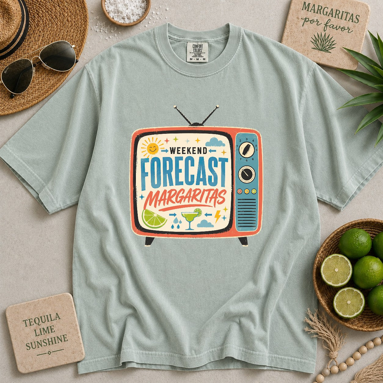 Weekend Forecast Margaritas T-shirt