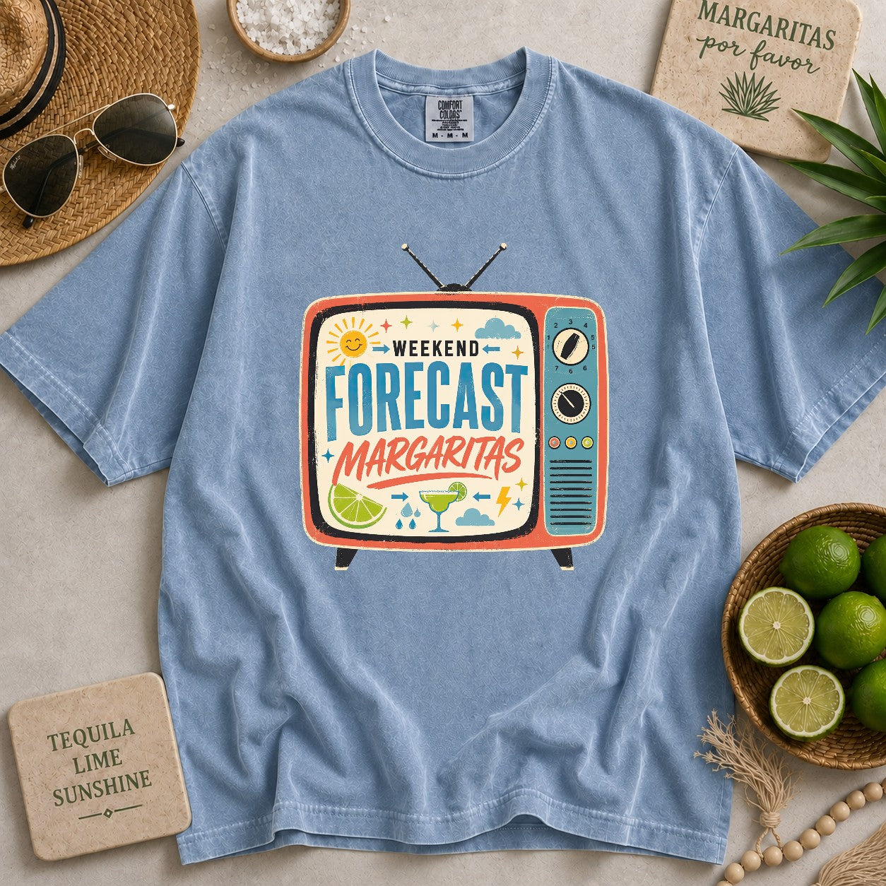 Weekend Forecast Margaritas T-shirt
