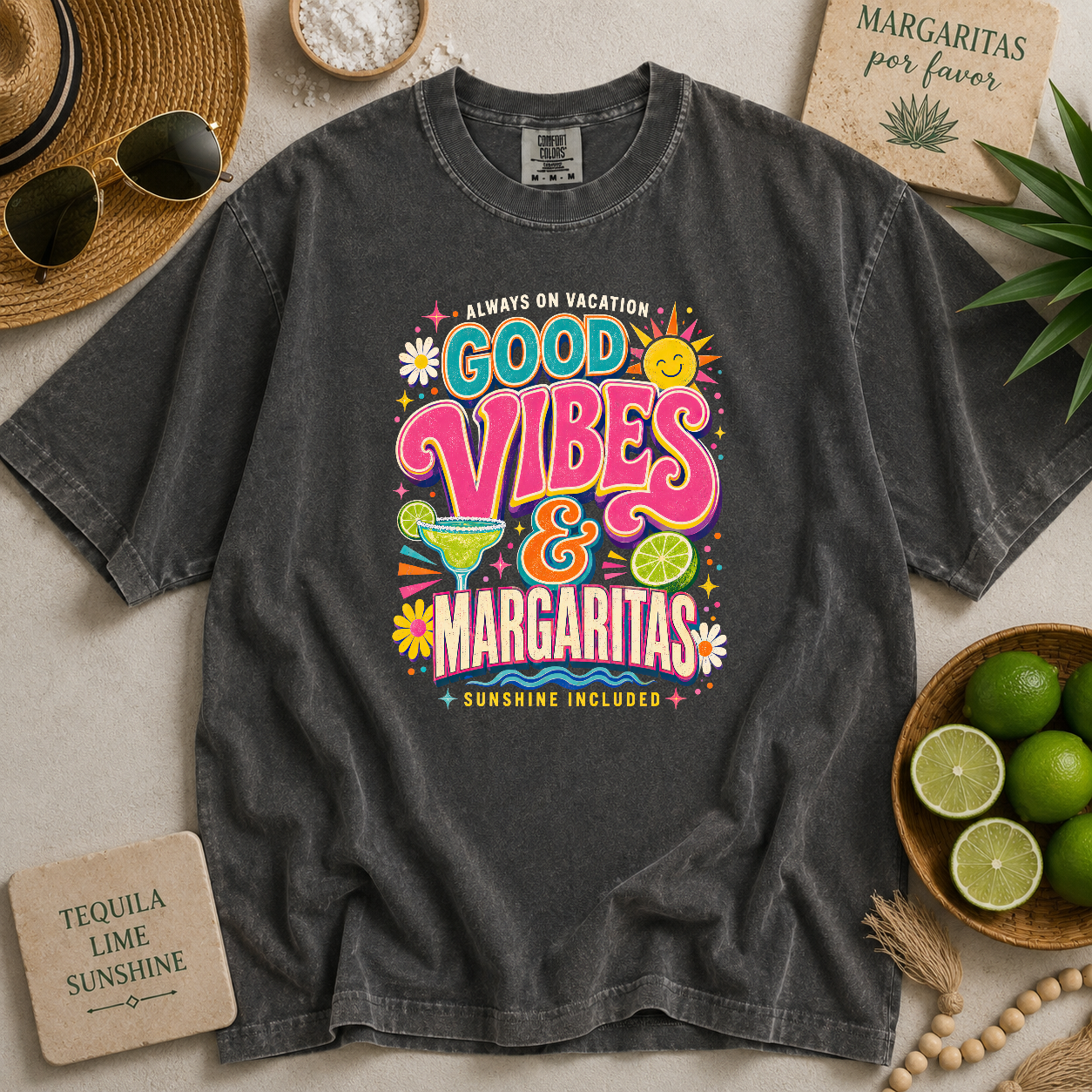 Good Vibes and Margaritas T-shirt