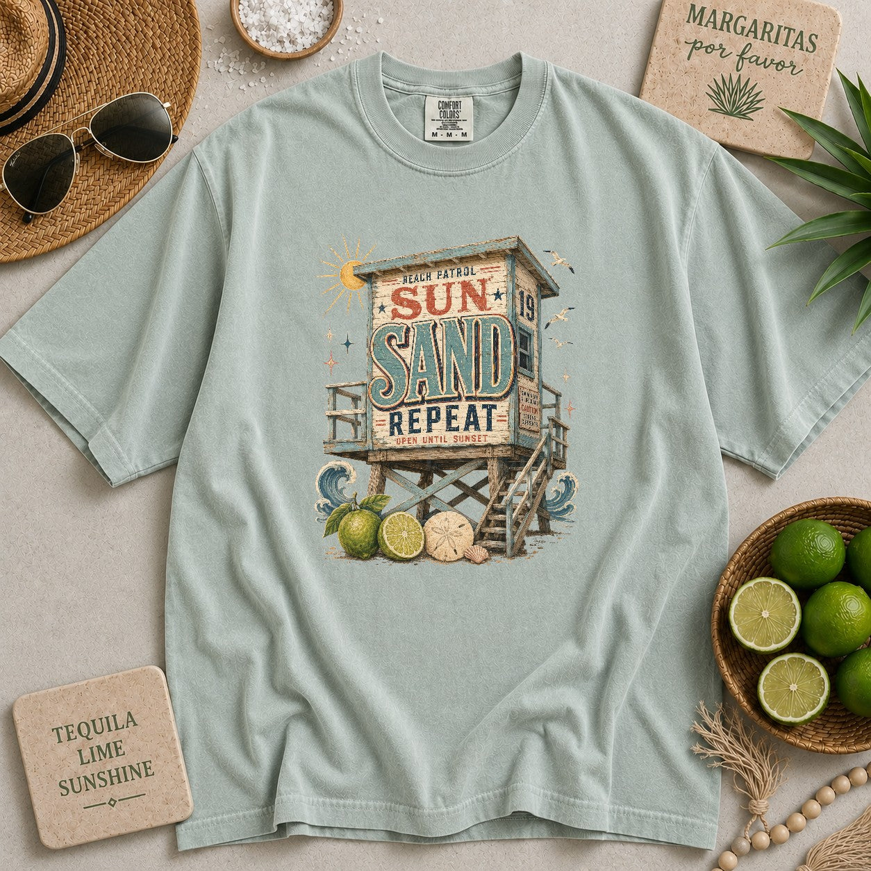 Sun Sand Repeat T-shirt